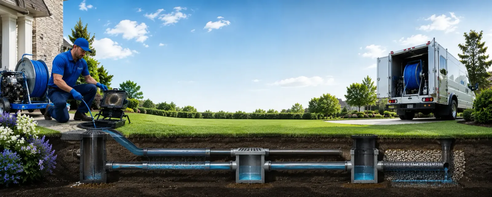 Outdoor drain cleaning information for Loretto, MI