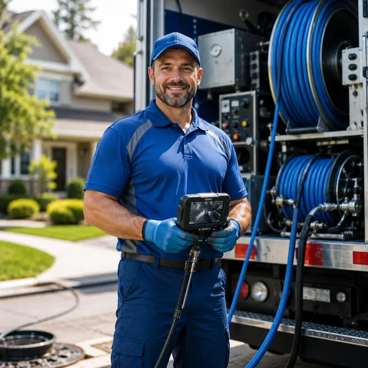 Local outdoor drain cleaning specialists in Loretto, MI